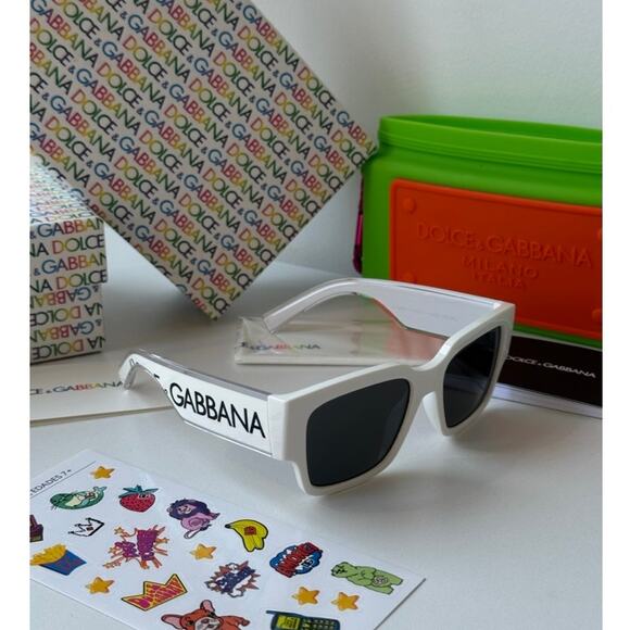 NEW Dolce Gabbana KIDS DX6004 White Sunglasses - Picture 1 of 4